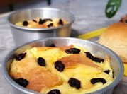 Gambar bread butter pudding