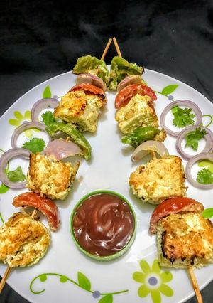 A picture of Paneer Makhmali Tikka.