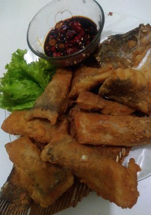 Foto resep Ikan gurame goreng tepung sambel kecap