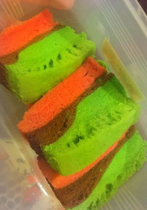 Foto resep Bolu kukus 3 warna
