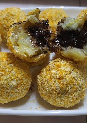Foto resep Bola Pisang isi Coklat Lumer