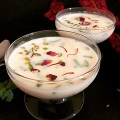 A picture of Chanar Payesh (Paneer Kheer, Cottage Cheese Pudding).