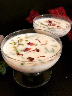 A picture of Chanar Payesh (Paneer Kheer, Cottage Cheese Pudding).
