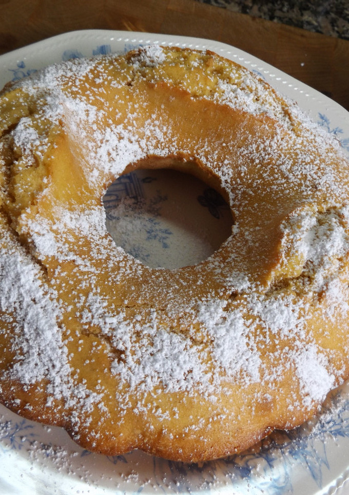 Una foto de Pastel de manzana y zanahorias