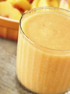 Una foto de Batido de melocotón