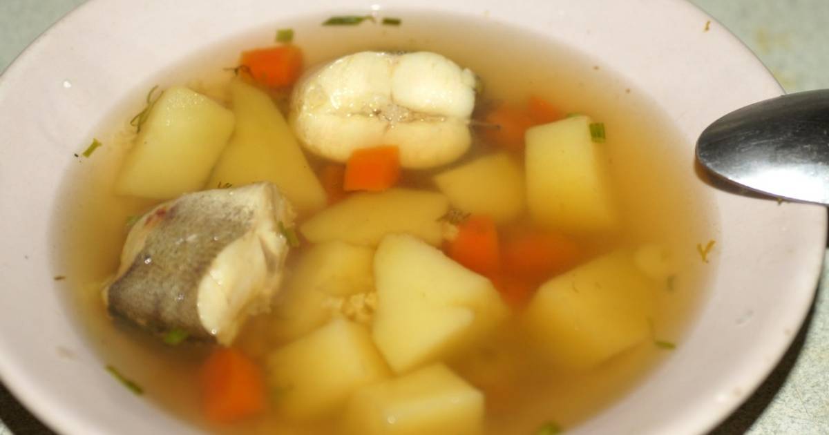 Рыбный суп из хека для деток
