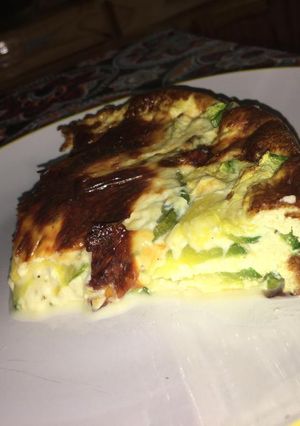 Una foto de Terrina de zapallitos verdes y queso