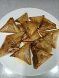 Samosas de Berenjenas, Puerro y Queso