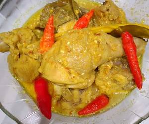 Resep mudah Opor ayam bumbu kuning Nikmat Lezat