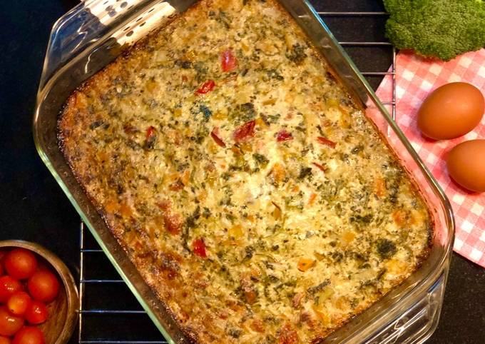 Peppery Crustless quiche