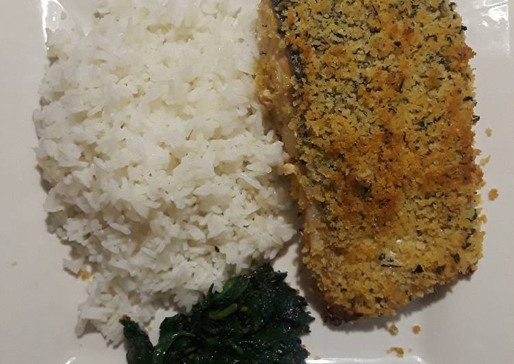 Recipe of Award-winning Panko Crusted Honey Mustard Salmon