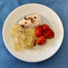 A picture of Baked monkfish.
