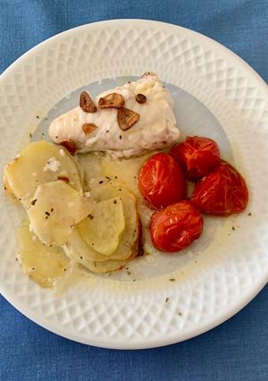 A picture of Baked monkfish.