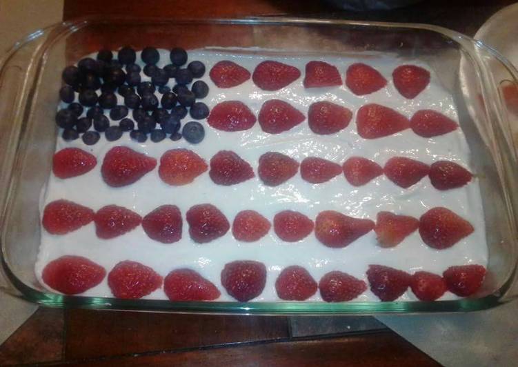 How to Make Super Quick Homemade Patriotic Torte