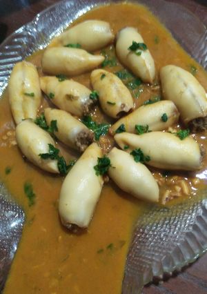 صورة لوصفة كلمار (حبار البحر) محشي 🍠🍛
