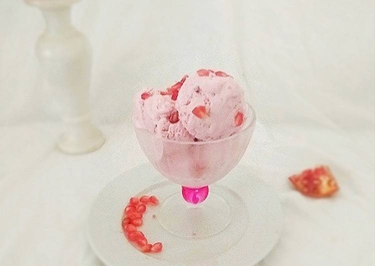 Recipe of Any-night-of-the-week Pomegranate Ice-cream