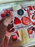 Frozen Yogurt & Strawberry Bars (Παγωμένες Μπάρες Γιαουρτιού με Φράουλες) 🍓