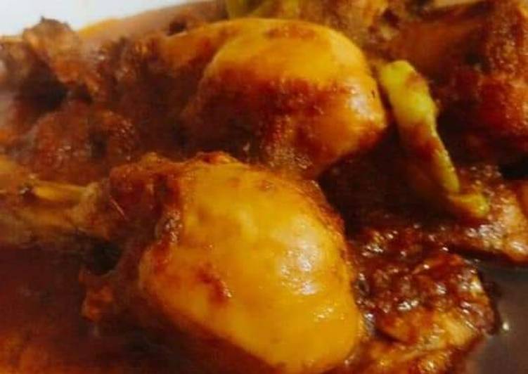 Steps to Prepare Favorite Chicken bhuna Masala