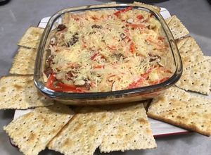 Una foto de Surimi gratinado