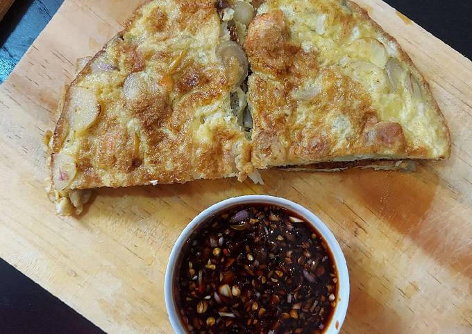 Resep Telur Dadar Sambal Kecap🍳 Anti Gagal