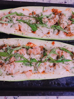 Una foto de Pizza de zucchini