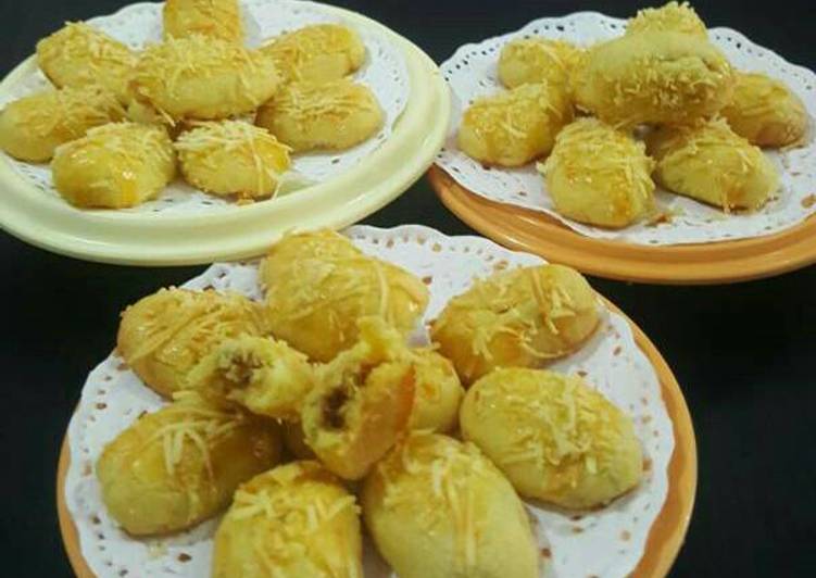 Bagaimana Menyiapkan 23. Nastar tabur keju Anti Gagal