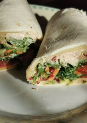 Tonhal krémes tortilla recept fotója