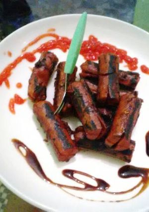 Foto resep Sosis Bakar Pedas Manis