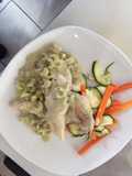 Pechuga en salsa alfredo