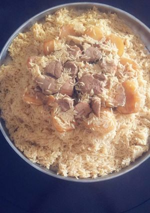 صورة لوصفة مقلوبة باذنجان بلحمة العجل...يعني مو دسمه 😉😊