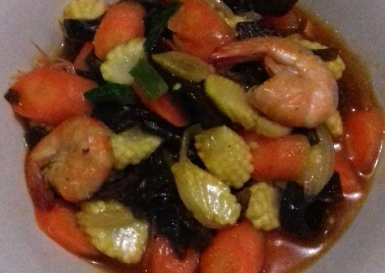 Resep Tumis wortel spesial udang, Enak