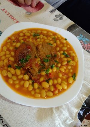 صورة لوصفة لوبيا تفصاص بلحم البقر