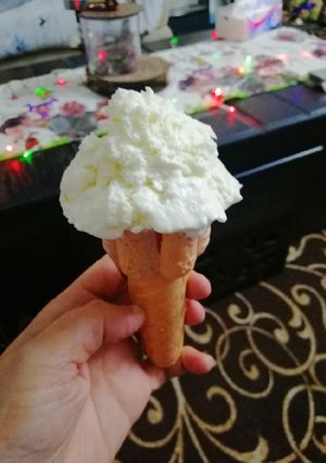 صورة لوصفة بوظة الفانيلا