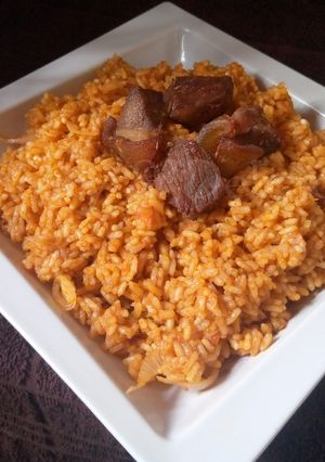 A picture of Jollof Rice 2.