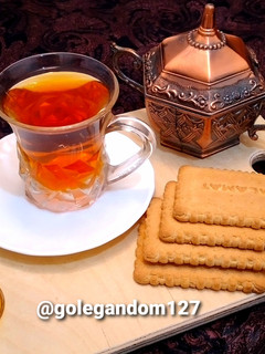 عکسی از دستور دمنوش گل محمدی و چای