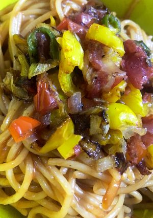 صورة لوصفة سباكتي بالصويا صوص