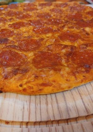 Una foto de Pizza