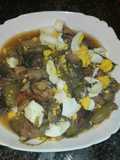 Guiso de habas con gurumelos en la olla GM g