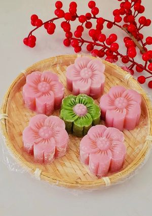 Hình của món Bánh dẻo hoa đào.