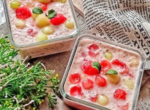 Foto resep Es Semangka Melon Susu(Sagoo Melon)