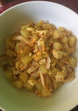 Foto resep Tumis jamur tiram dan kentang