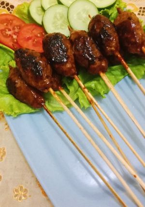 Foto resep Sate daging giling
