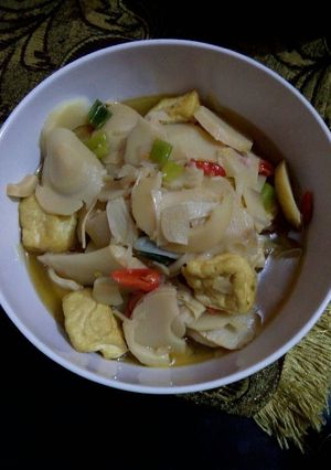 Foto resep Sayur rebung campur tahu