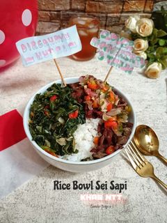 Foto resep Rice Bowl Sei Sapi Sambal Matah (Khas NTT)
