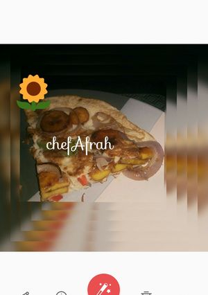 A picture of Plantain fritatta.