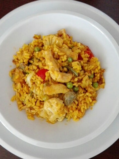 Una foto de Arroz con bacalao