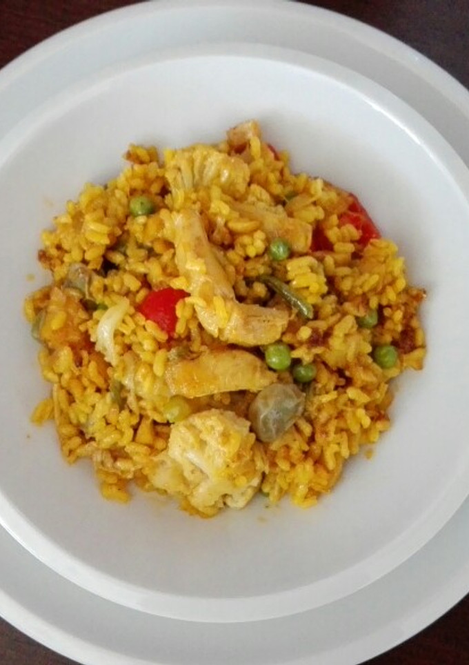 Una foto de Arroz con bacalao