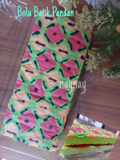 Foto resep Bolu Lukis Batik Pandan Ekonomis