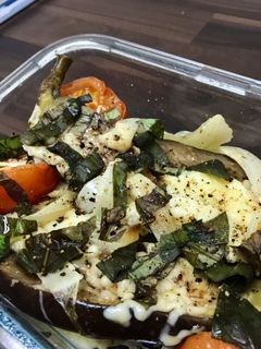 Una foto de Receta de tupper: ⏱Berenjenas al horno🍆
