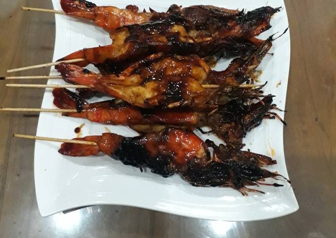 Sate Udang bakar madu